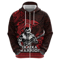 Hawaii Ikaika Warrior Zip Hoodie Hawaiian Tribal Tattoo
