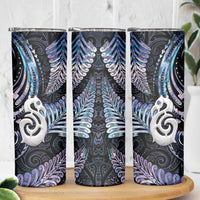 New Zealand Aotearoa Skinny Tumbler Maori Hei Manaia Purple Paua Shell DT04 - Polynesian Pride