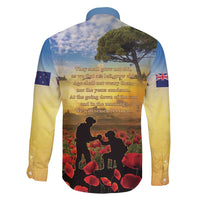 New Zealand ANZAC Day Family Matching Long Sleeve Bodycon Dress and Hawaiian Shirt The Ode Remembrance And Poppy