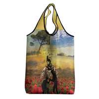New Zealand ANZAC Day Grocery Bag The Ode Remembrance And Poppy