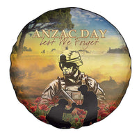New Zealand ANZAC Day Spare Tire Cover The Ode Remembrance And Poppy