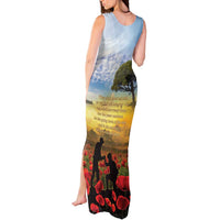 New Zealand ANZAC Day Tank Maxi Dress The Ode Remembrance And Poppy