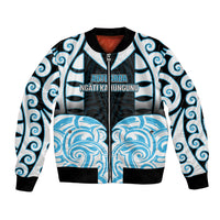 Custom Aotearoa Ngati Kahungunu Bomber Jacket New Zealand Traditional Maori Pattern
