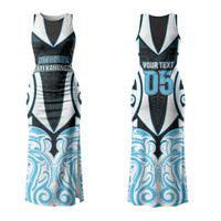 Custom Aotearoa Ngati Kahungunu Family Matching Tank Maxi Dress and Hawaiian Shirt New Zealand Traditional Maori Pattern