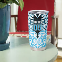 Custom Aotearoa Ngati Kahungunu Tumbler Cup New Zealand Traditional Maori Pattern