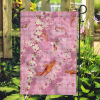 Pink Palaka Hawaiian And Japanese Garden Flag Sakura Lei With Koi Fish - Polynesian Pride