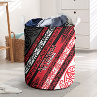 Aotearoa Te Arawa Laundry Basket New Zealand Maori Tribal Fern Pattern
