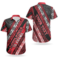Personalised Aotearoa Te Arawa Couples Matching Tank Maxi Dress and Hawaiian Shirt New Zealand Maori Tribal Fern Pattern