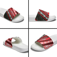 Aotearoa Te Arawa Slide Sandals New Zealand Maori Tribal Fern Pattern