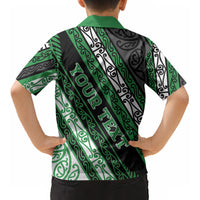 Personalised Aotearoa Ngati Maniapoto Kid Hawaiian Shirt New Zealand Maori Tribal Fern Pattern DT05 - Polynesian Pride