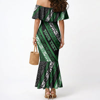 Personalised Aotearoa Ngati Maniapoto Mermaid Dress New Zealand Maori Tribal Fern Pattern DT05 - Polynesian Pride