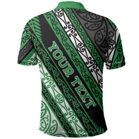 Personalised Aotearoa Ngati Maniapoto Polo Shirt New Zealand Maori Tribal Fern Pattern DT05 - Polynesian Pride