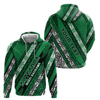 Personalised Aotearoa Ngati Raukawa Hoodie New Zealand Maori Tribal Fern Pattern