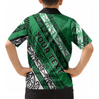 Personalised Aotearoa Ngati Raukawa Kid Hawaiian Shirt New Zealand Maori Tribal Fern Pattern DT05 - Polynesian Pride