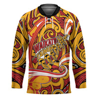 Custom Aotearoa Waikato Tainui Hockey Jersey Maori Tribal Pattern Koru Motif