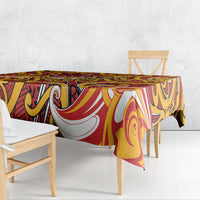 Aotearoa Waikato Tainui Tablecloth Maori Tribal Pattern Koru Motif