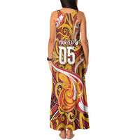 Custom Aotearoa Waikato Tainui Tank Maxi Dress Maori Tribal Pattern Koru Motif DT05 - Polynesian Pride