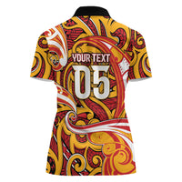 Custom Aotearoa Waikato Tainui Women Polo Shirt Maori Tribal Pattern Koru Motif