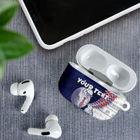 Personalised New Zealand Father's Day AirPods Case Daddy Kiwi Bird Silver Ferns