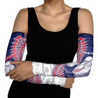 Personalised New Zealand Father's Day Arm Sleeves Daddy Kiwi Bird Silver Ferns