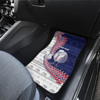 Personalised New Zealand Father's Day Car Mats Daddy Kiwi Bird Silver Ferns