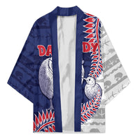Personalised New Zealand Father's Day Kimono Daddy Kiwi Bird Silver Ferns