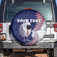 Personalised New Zealand Father's Day Spare Tire Cover Daddy Kiwi Bird Silver Ferns