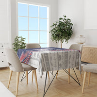Personalised New Zealand Father's Day Tablecloth Daddy Kiwi Bird Silver Ferns