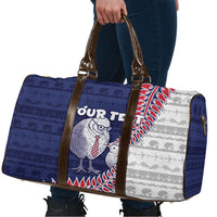 Personalised New Zealand Father's Day Travel Bag Daddy Kiwi Bird Silver Ferns