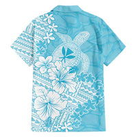 Hawaii Kanaka Maoli Family Matching Off Shoulder Maxi Dress and Hawaiian Shirt Polynesian Turtle Tattoo DT05 - Polynesian Pride