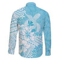 Hawaii Kanaka Maoli Family Matching Off Shoulder Short Dress and Hawaiian Shirt Polynesian Turtle Tattoo DT05 - Polynesian Pride