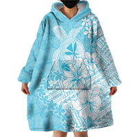 Hawaii Kanaka Maoli Wearable Blanket Hoodie Polynesian Turtle Tattoo
