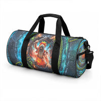 3D Illusion Nightmarchers Halloween Duffle Bag Hawaiian Warrior Spirit Lava Portal