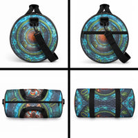 3D Illusion Nightmarchers Halloween Duffle Bag Hawaiian Warrior Spirit Lava Portal