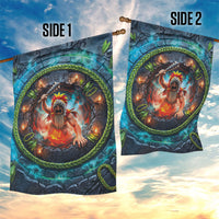 3D Illusion Nightmarchers Halloween Garden Flag Hawaiian Warrior Spirit Lava Portal