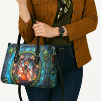 3D Illusion Nightmarchers Halloween Leather Bag Hawaiian Warrior Spirit Lava Portal