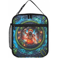 3D Illusion Nightmarchers Halloween Lunch Bag Hawaiian Warrior Spirit Lava Portal