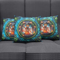 3D Illusion Nightmarchers Halloween Pillow Cover Hawaiian Warrior Spirit Lava Portal