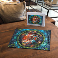 3D Illusion Nightmarchers Halloween Puzzle Hawaiian Warrior Spirit Lava Portal