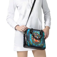 3D Illusion Nightmarchers Halloween Shoulder Handbag Hawaiian Warrior Spirit Lava Portal