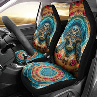 3D Illusion Honu Halloween Car Seat Cover Hawaiian Sea Turtle Skull Shell Vortex