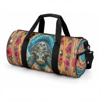 3D Illusion Honu Halloween Duffle Bag Hawaiian Sea Turtle Skull Shell Vortex