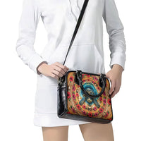 3D Illusion Honu Halloween Shoulder Handbag Hawaiian Sea Turtle Skull Shell Vortex