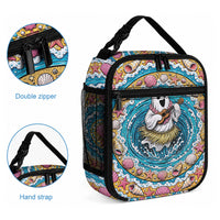 3D Illusion Hula Ghost Halloween Lunch Bag Hawaiian Ukulele Spirit Ocean Vortex