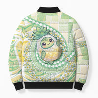 Hawaii Pineapple Bomber Puffer Jacket Cute Cosplay Turtle Plumeria Spiral DT05 - Polynesian Pride