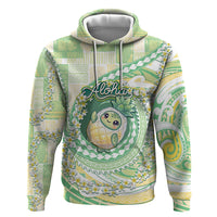 Hawaii Pineapple Hoodie Cute Cosplay Turtle Plumeria Spiral DT05 Pullover Hoodie Mint - Polynesian Pride