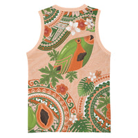 Hawaii Papaya Basketball Jersey Cute Cosplay Humuhumu Fish Plumeria Waves DT05 - Polynesian Pride