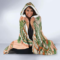 Hawaii Papaya Hooded Blanket Cute Cosplay Humuhumu Fish Plumeria Waves DT05 - Polynesian Pride