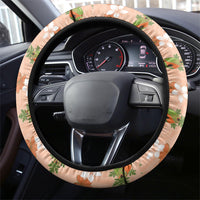 Hawaii Papaya Steering Wheel Cover Cute Cosplay Humuhumu Fish Plumeria Waves DT05 - Polynesian Pride