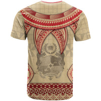 Tonga Language Week T Shirt Tribal Cross Ngatu Floral Pattern
